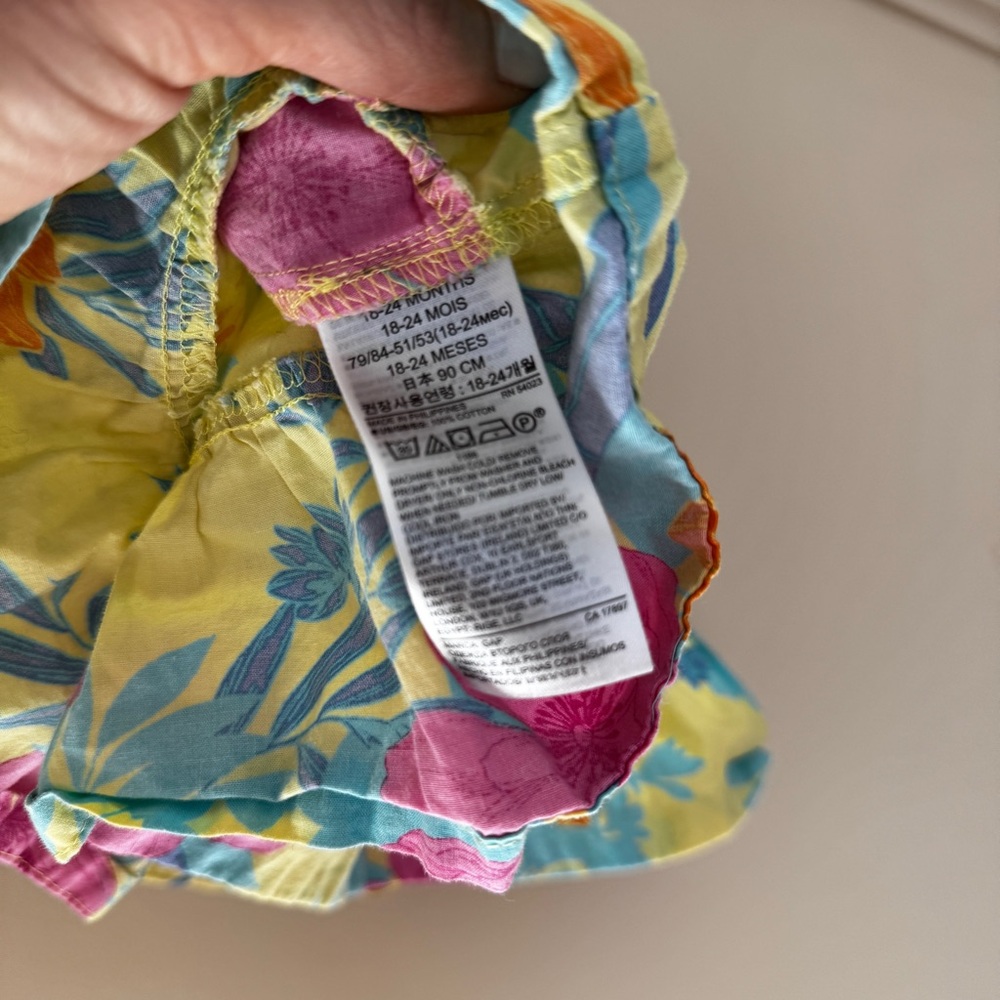 Baby Gap 100% Cotton Tropical Dress - Picture 6 of 6